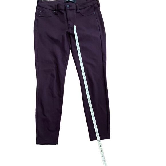 Liverpool Madonna Size 2/26 Petite Dark Plum Aubergine Zip Up Stretch Pants - Picture 5 of 10